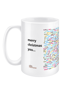 The Secret Santa Sweary Insult Mug: Merry Xmas you...