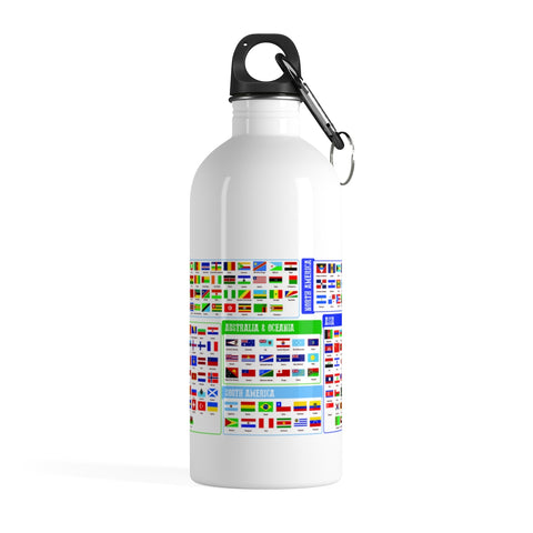 World Flags Water Bottle