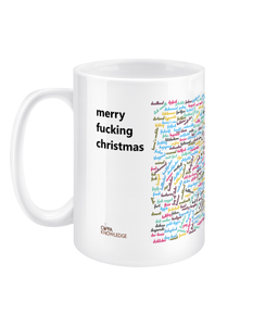 The Secret Santa Sweary Insult Mug: Merry F** Xmas