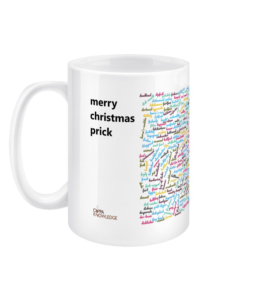 The Secret Santa Sweary Insult Mug: Merry Xmas Pr***